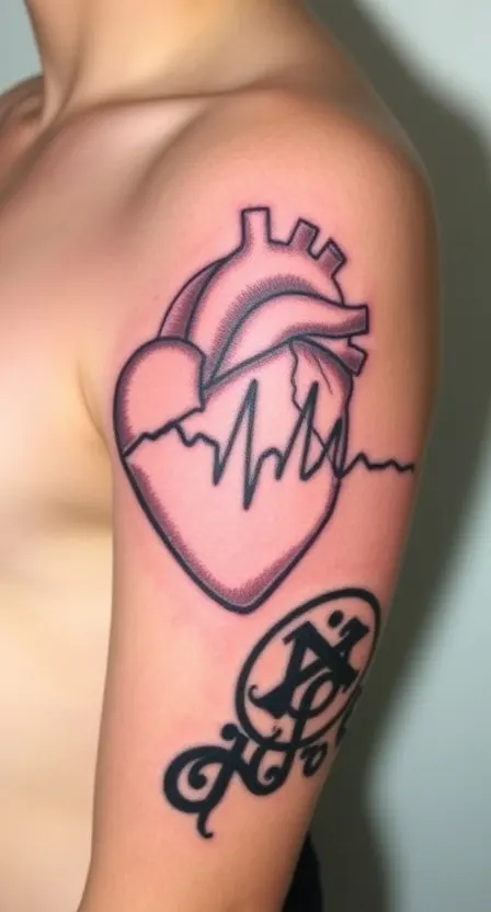 Heartbeat Tattoo – Strength in Every Beat