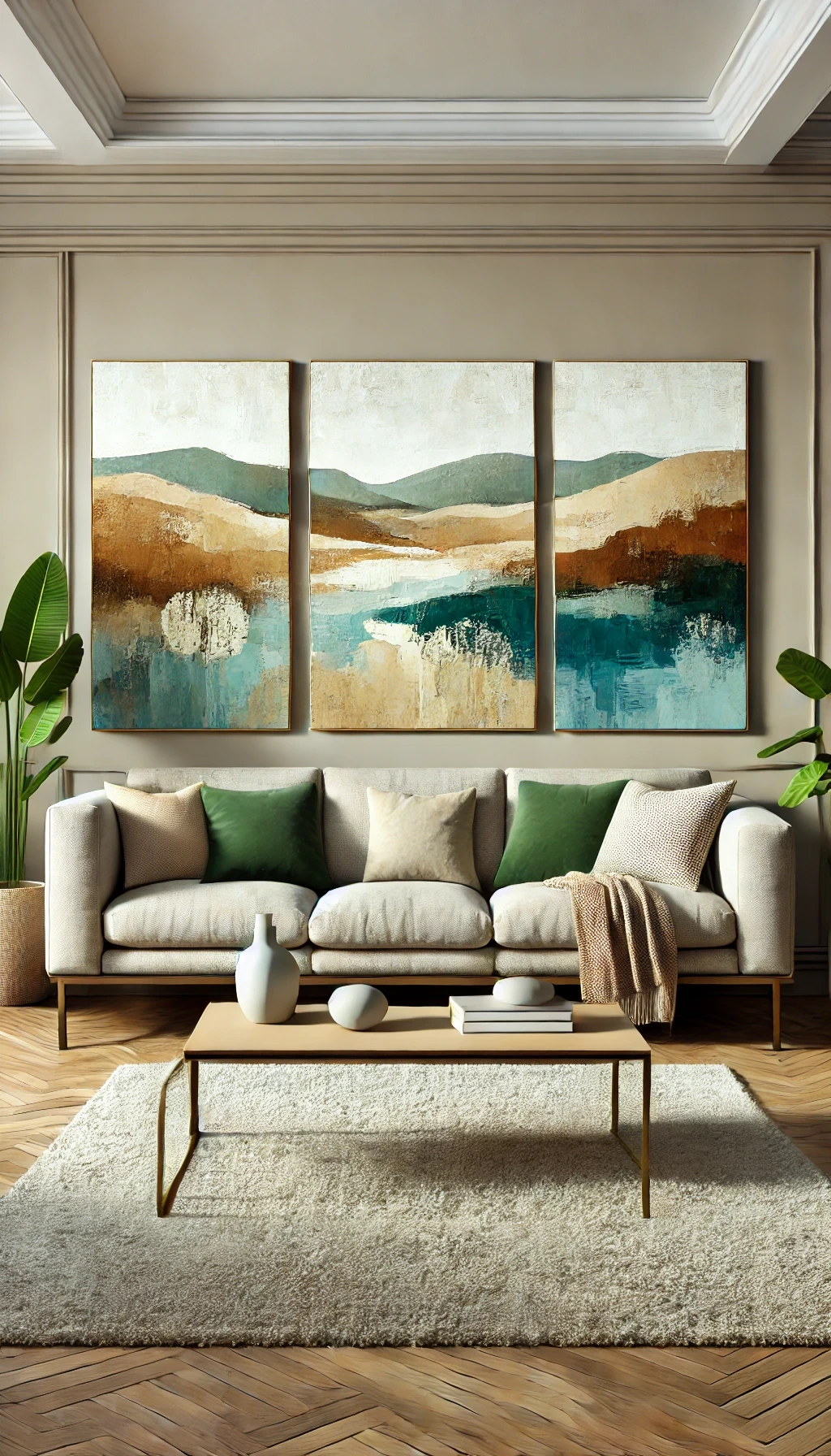 Three-Piece Triptych Art