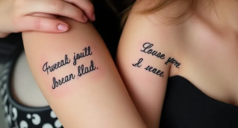 Matching Anxiety Tattoos for Friends and Loved Ones