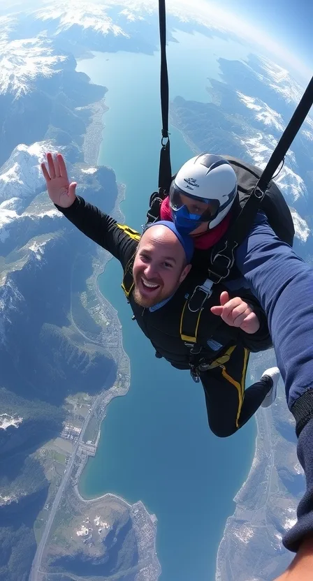 Skydiving in Interlaken, Switzerland