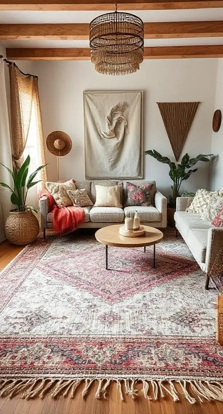 Layer Rugs for Depth and Texture